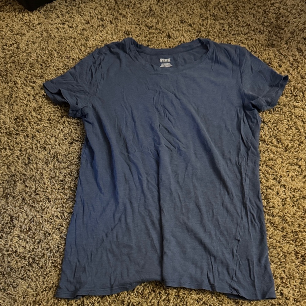 PINK Victoria's Secret Classic Blue Tee